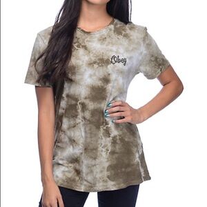 OBEY TieDye Olive TShirt 🐊🖤🌿​